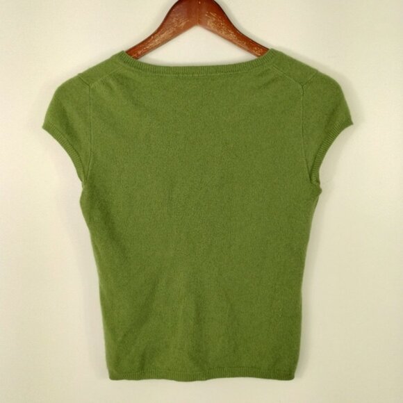 Evelyn Grace 100% Cashmere V Neck Sweater Size Small - Picture 6 of 6